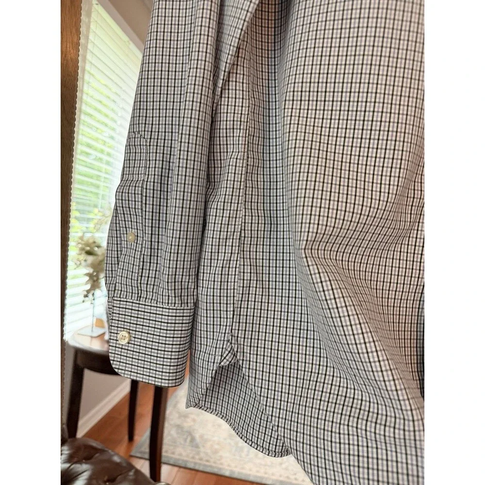 J.Crew Thompson Heritage Men’s L 16-16.5 Wrinkle Free 2-Ply Cotton Check Shirt